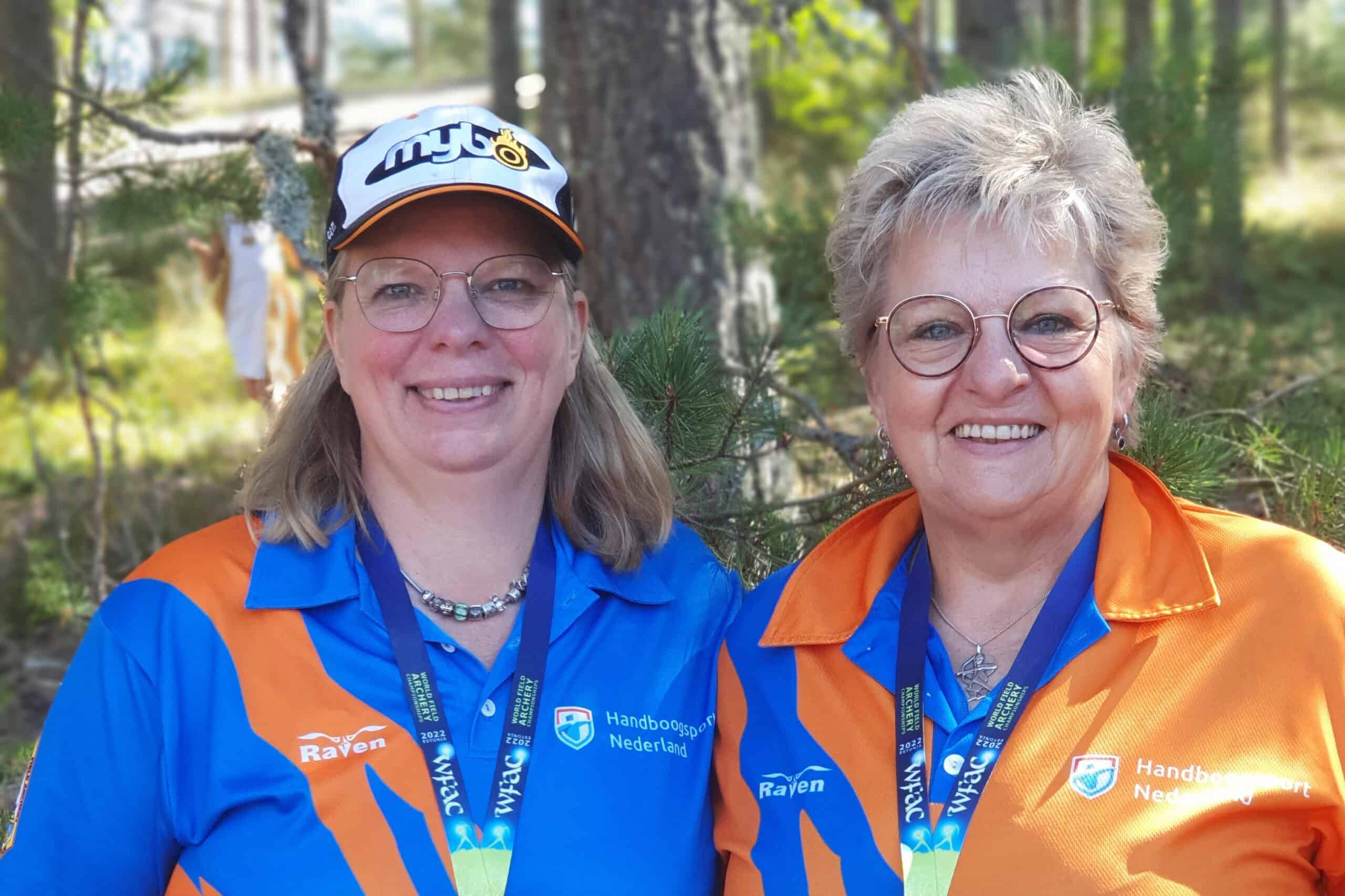 Judith Porsch Wereldkampioen, Inge Enthoven 2e IFAA World Field Archery Championships in Estland