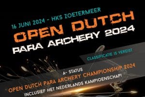 Zondag 16 juni – Open Dutch Para Archery Championships – Zoetermeer