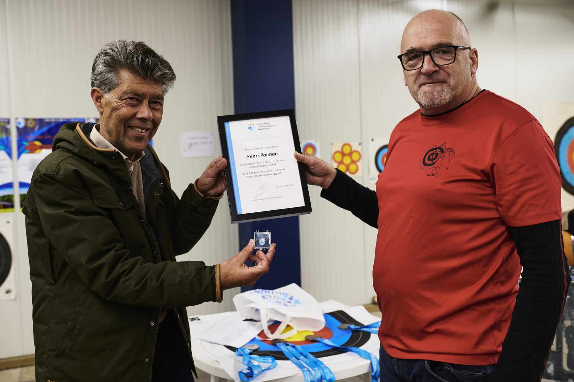 Gouden bondsspeld voor Henri Polman