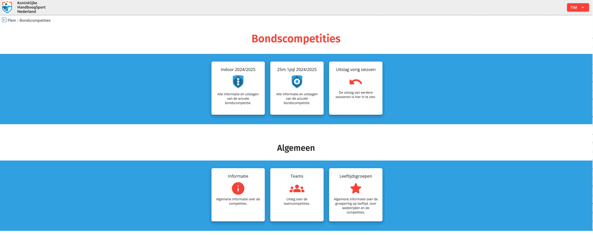 Afmelden voor de bondscompetitie, het is mogelijk via MijnHandboogsport