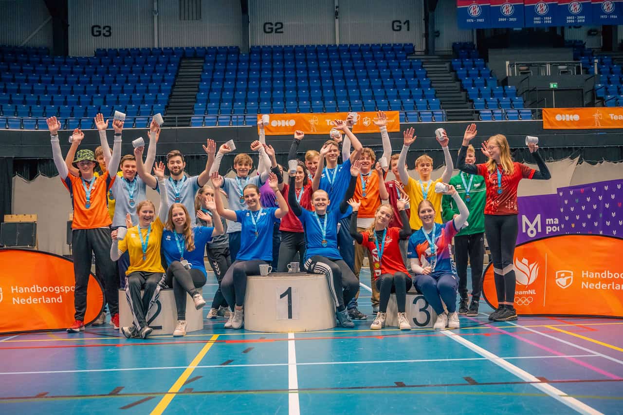 NK Indoor Jeugd: Larissa, Fenna, Emma, Rik, Frédérique, Jasper en Quinty kampioenen bij de jeugd